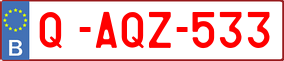 Trailer License Plate